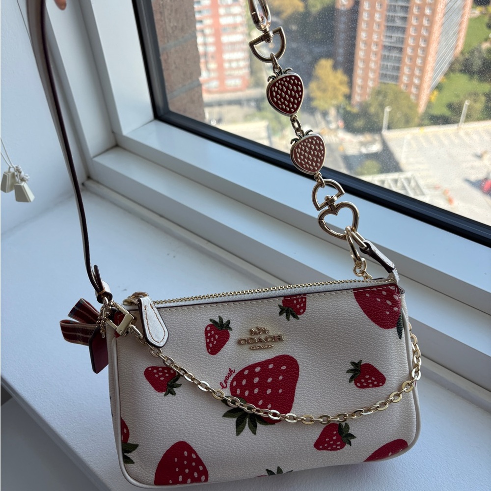 Coach Strawberry Print Nolita